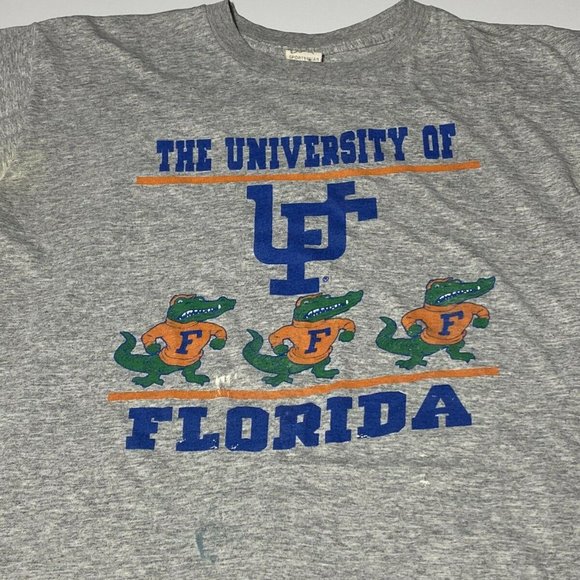 Vtg Florida Gators University T-Shirt Large Gray - Picture 2 of 8
